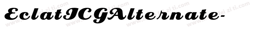 EclatICGAlternate字体转换