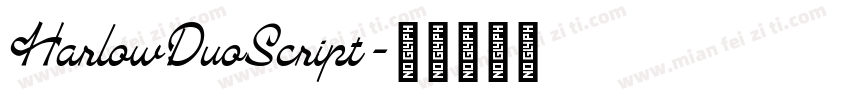 HarlowDuoScript字体转换