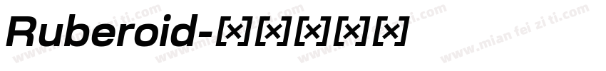 Ruberoid字体转换