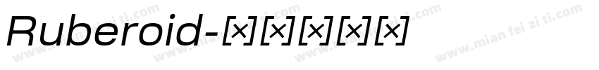 Ruberoid字体转换