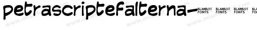 petrascriptefalterna字体转换