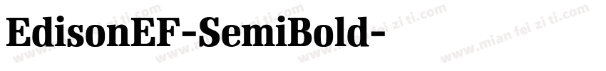 EdisonEF-SemiBold字体转换