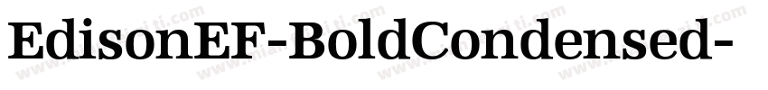 EdisonEF-BoldCondensed字体转换