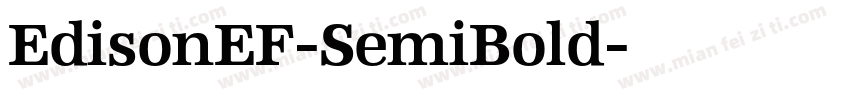 EdisonEF-SemiBold字体转换