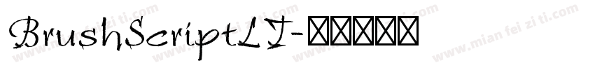 BrushScriptLT字体转换