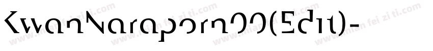 KwanNaraporn00(Edit)字体转换