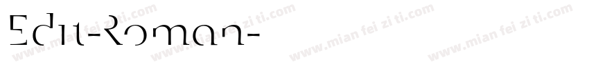 Edit-Roman字体转换