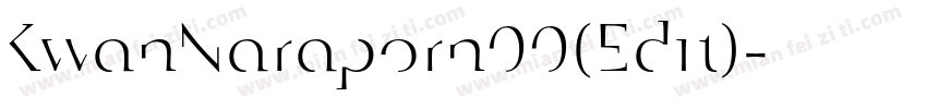 KwanNaraporn00(Edit)字体转换