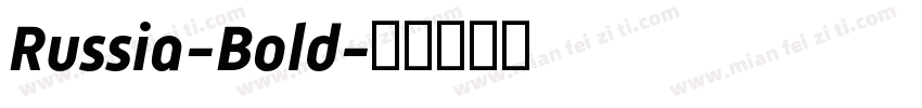 Russia-Bold字体转换