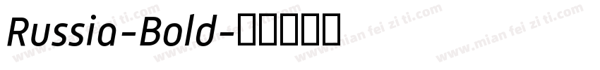 Russia-Bold字体转换