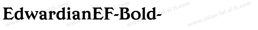 EdwardianEF-Bold字体转换