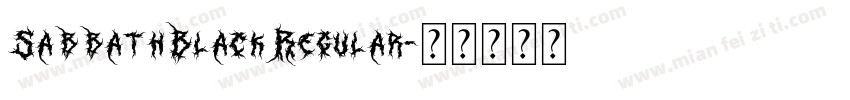 SabbathBlackRegular字体转换