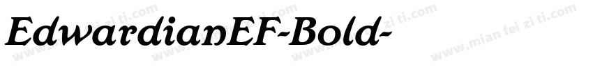 EdwardianEF-Bold字体转换