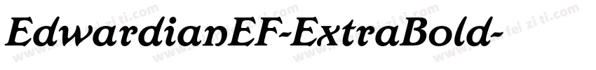 EdwardianEF-ExtraBold字体转换
