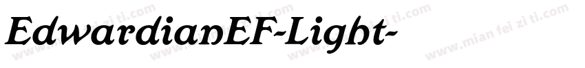 EdwardianEF-Light字体转换