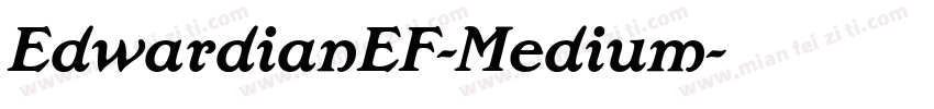 EdwardianEF-Medium字体转换