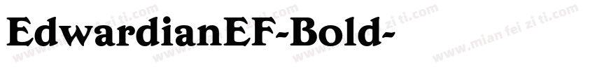 EdwardianEF-Bold字体转换