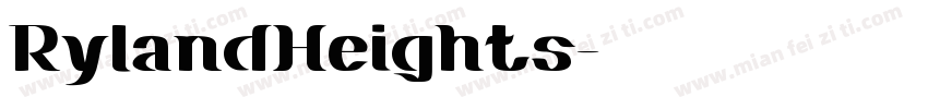 RylandHeights字体转换