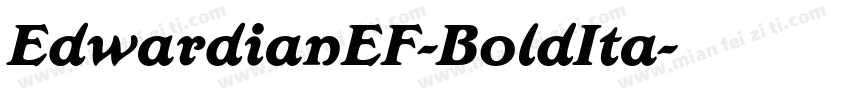 EdwardianEF-BoldIta字体转换