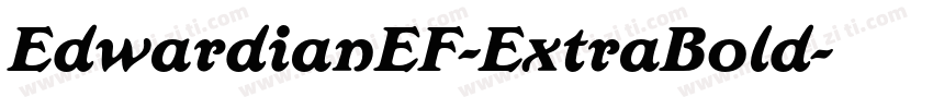 EdwardianEF-ExtraBold字体转换