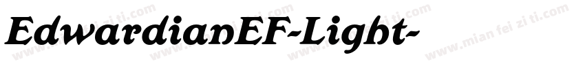 EdwardianEF-Light字体转换