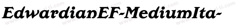 EdwardianEF-MediumIta字体转换