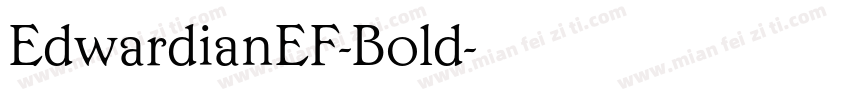 EdwardianEF-Bold字体转换