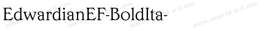 EdwardianEF-BoldIta字体转换