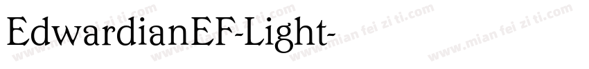 EdwardianEF-Light字体转换
