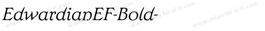 EdwardianEF-Bold字体转换
