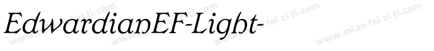 EdwardianEF-Light字体转换