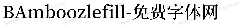 BAmboozlefill字体转换