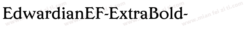 EdwardianEF-ExtraBold字体转换