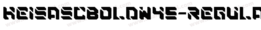 HeiSASCBoldW45-Regular字体转换