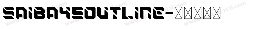 SAIBA45Outline字体转换