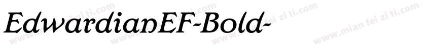 EdwardianEF-Bold字体转换