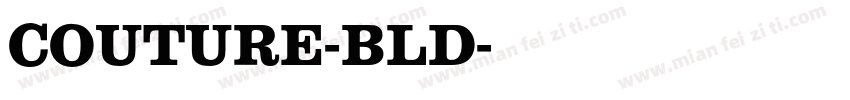 COUTURE-BLD字体转换