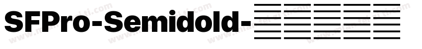 SFPro-Semidold字体转换