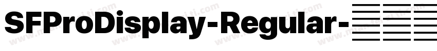 SFProDisplay-Regular字体转换