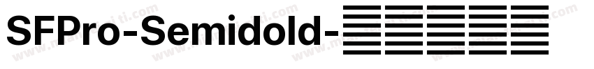 SFPro-Semidold字体转换