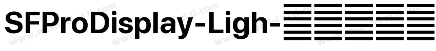 SFProDisplay-Ligh字体转换