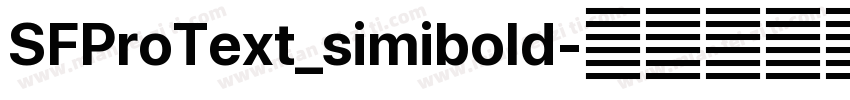 SFProText_simibold字体转换