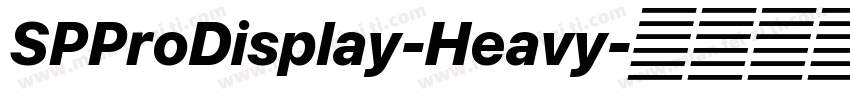 SPProDisplay-Heavy字体转换