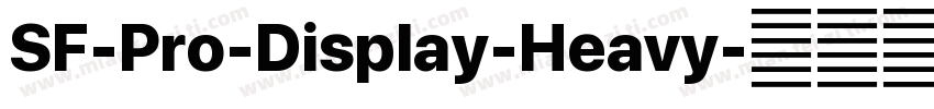 SF-Pro-Display-Heavy字体转换