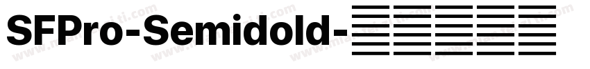 SFPro-Semidold字体转换