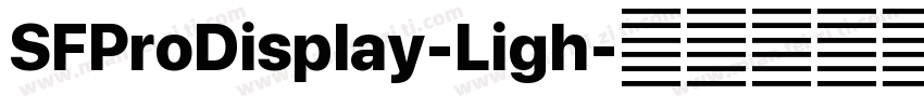 SFProDisplay-Ligh字体转换