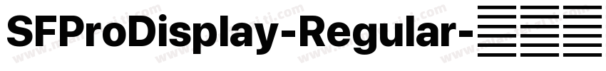 SFProDisplay-Regular字体转换