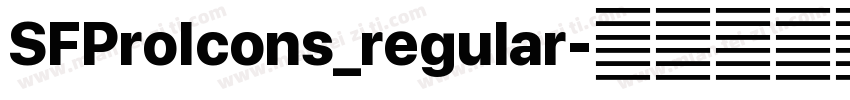 SFProIcons_regular字体转换