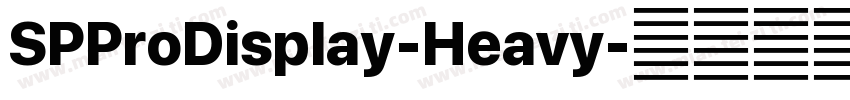 SPProDisplay-Heavy字体转换