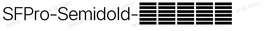 SFPro-Semidold字体转换